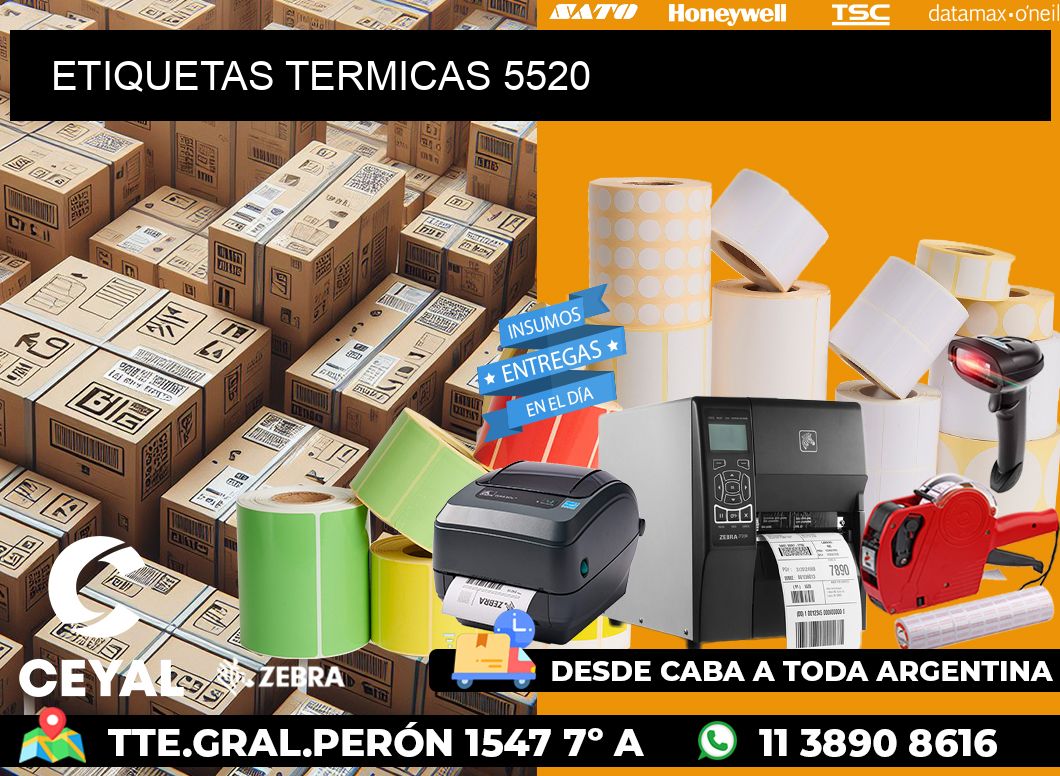 ETIQUETAS TERMICAS 5520