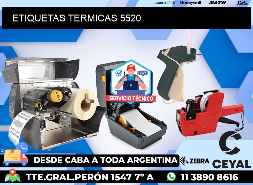 ETIQUETAS TERMICAS 5520