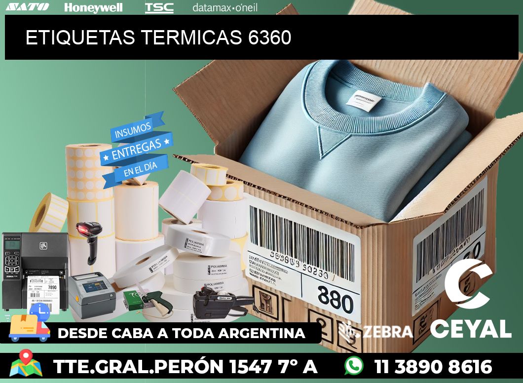 ETIQUETAS TERMICAS 6360