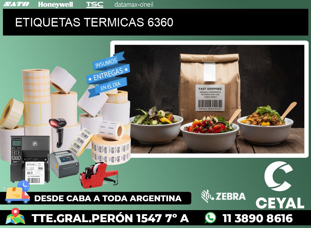 ETIQUETAS TERMICAS 6360