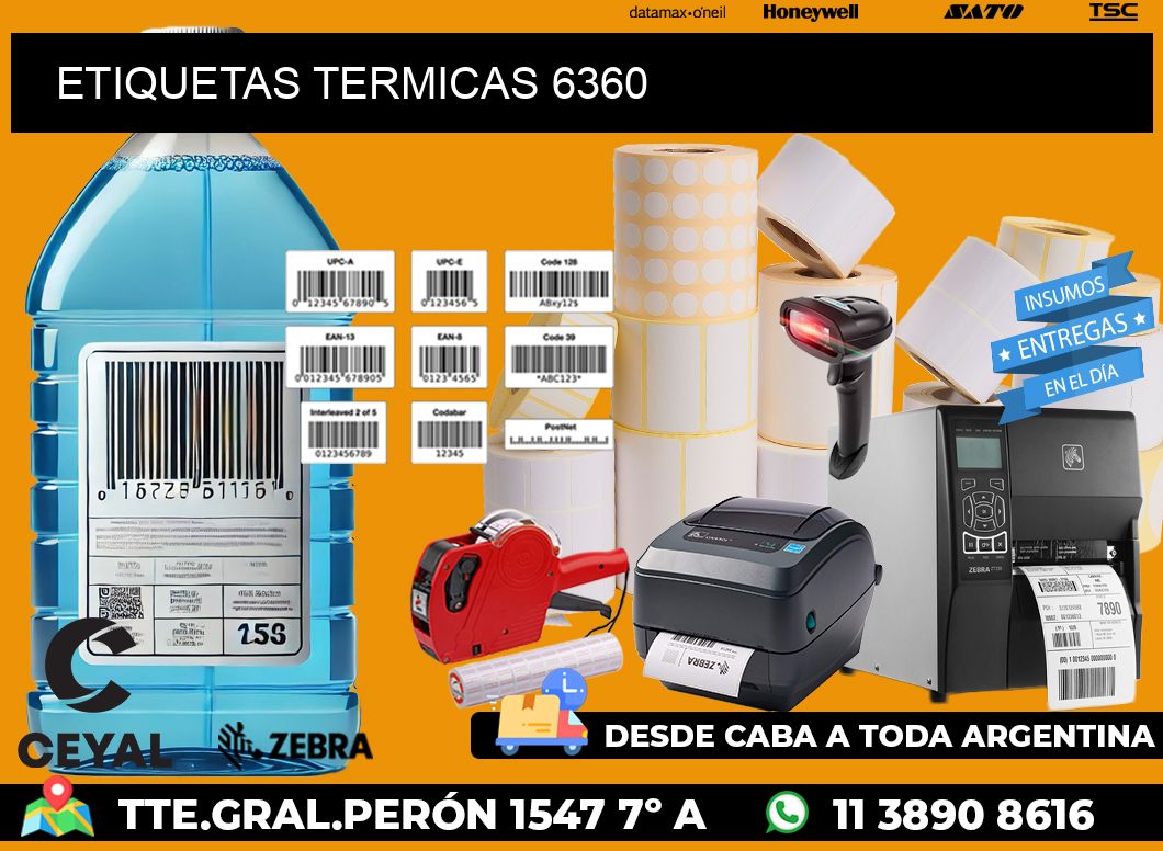 ETIQUETAS TERMICAS 6360