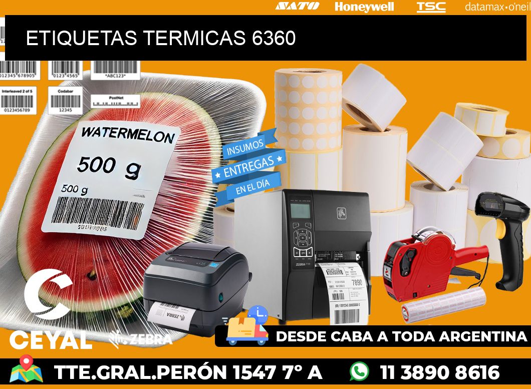 ETIQUETAS TERMICAS 6360