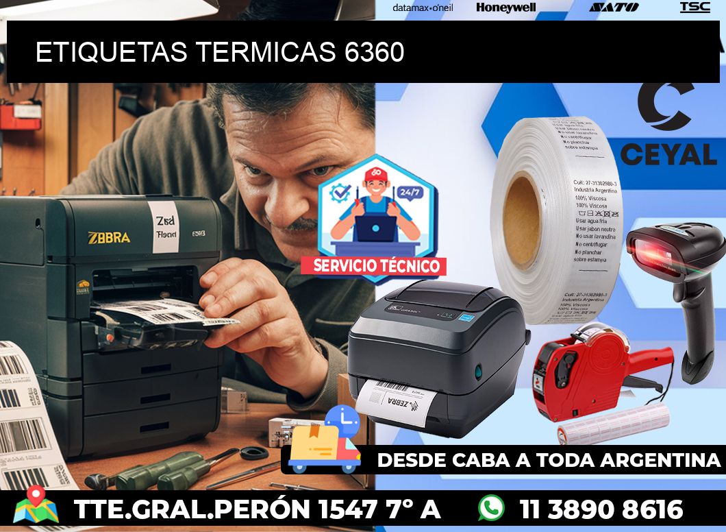 ETIQUETAS TERMICAS 6360