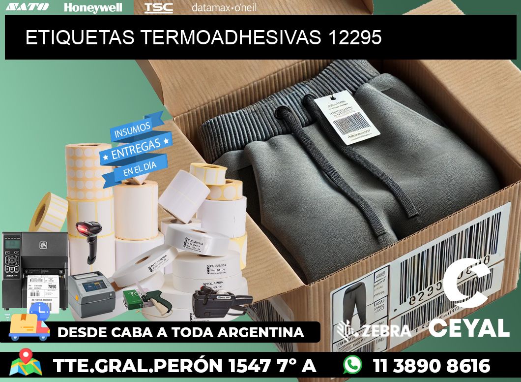 ETIQUETAS TERMOADHESIVAS 12295