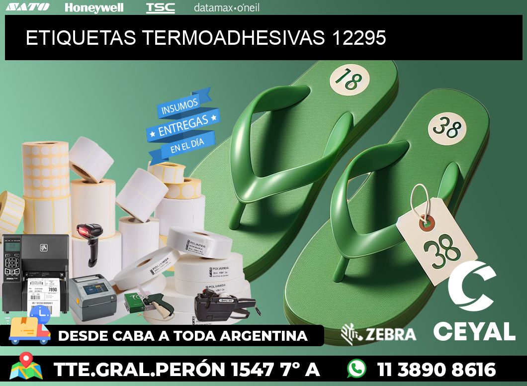 ETIQUETAS TERMOADHESIVAS 12295