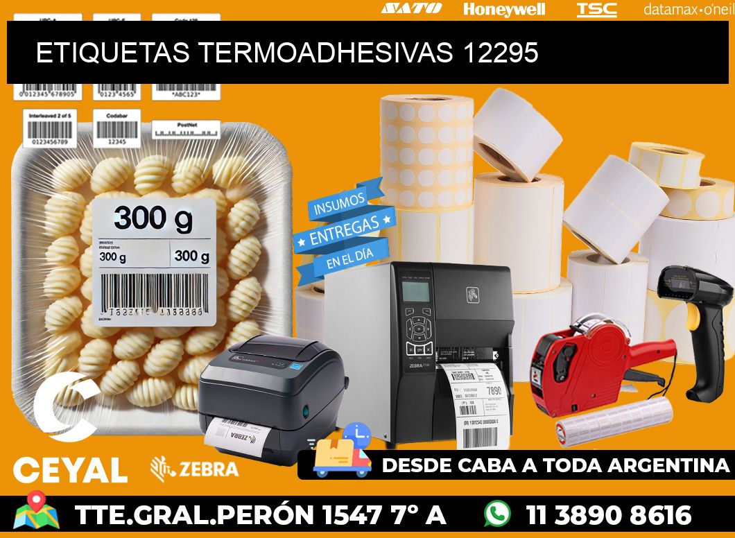 ETIQUETAS TERMOADHESIVAS 12295