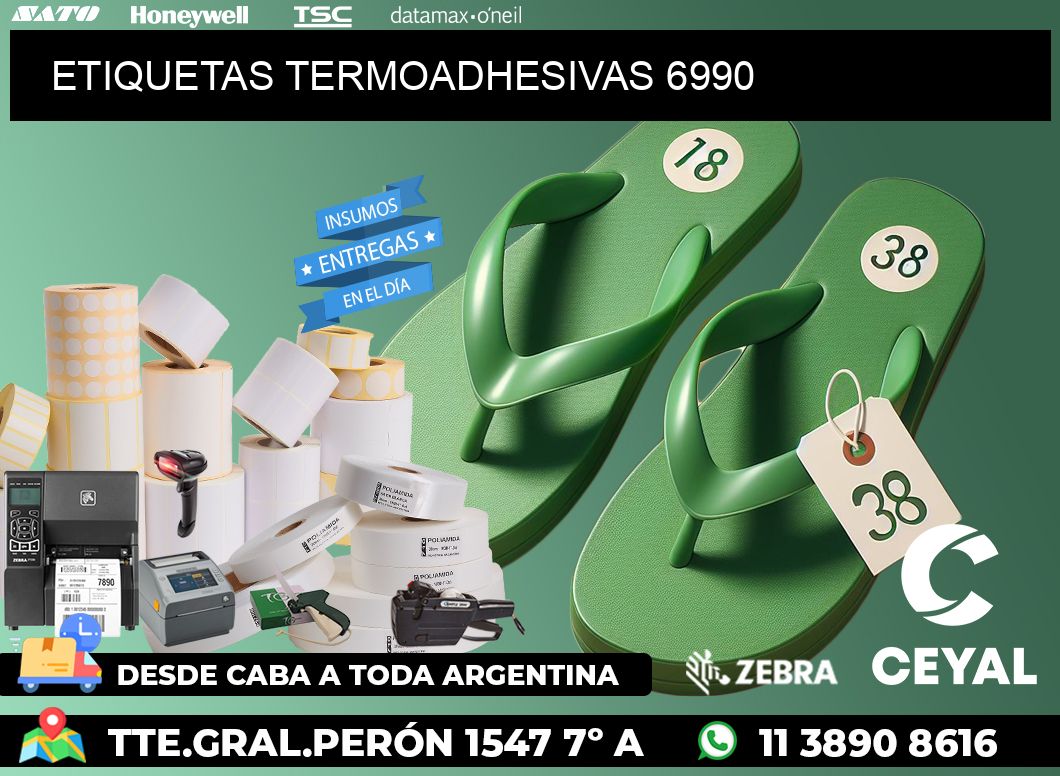 ETIQUETAS TERMOADHESIVAS 6990