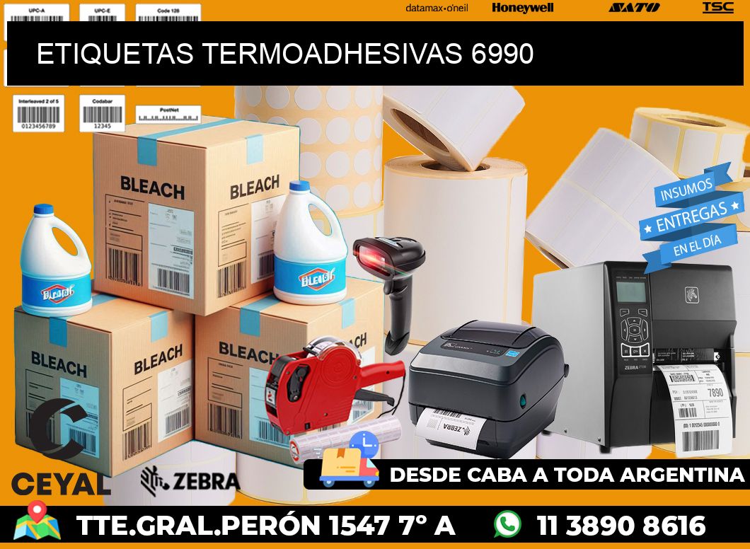 ETIQUETAS TERMOADHESIVAS 6990