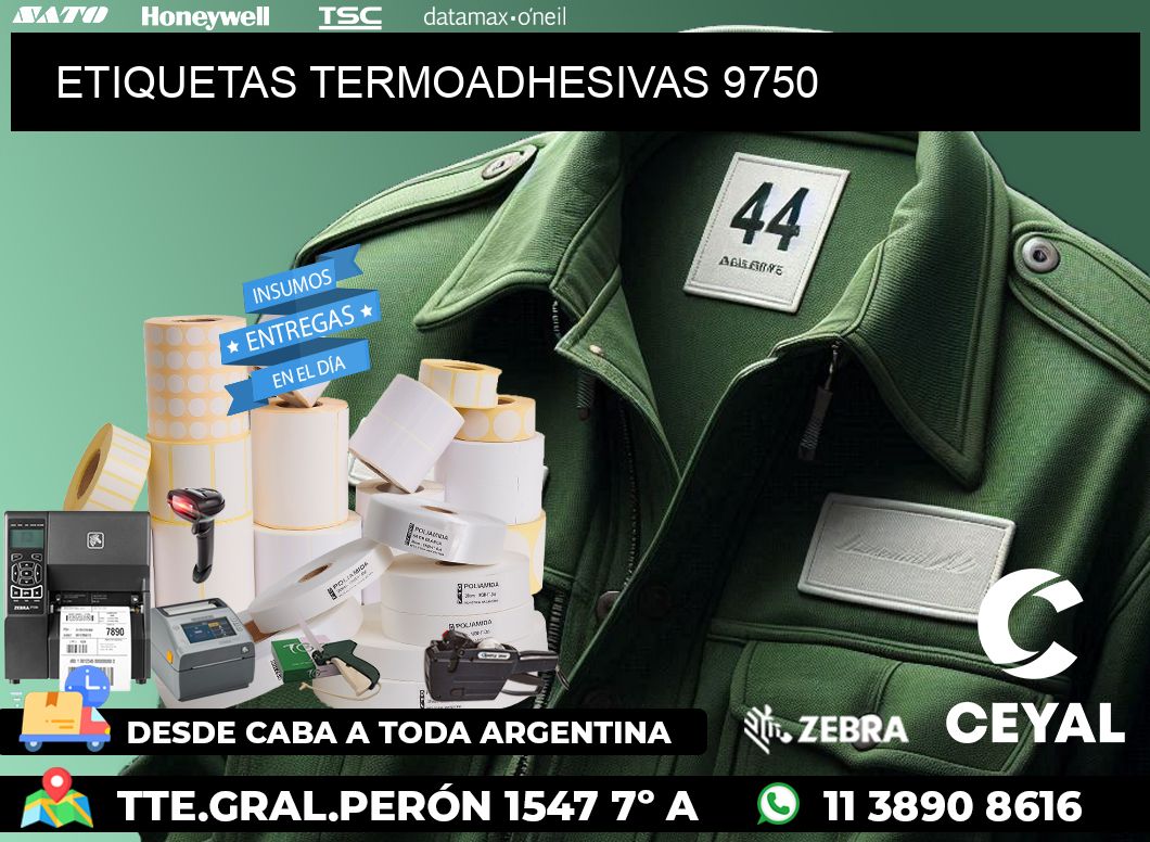 ETIQUETAS TERMOADHESIVAS 9750