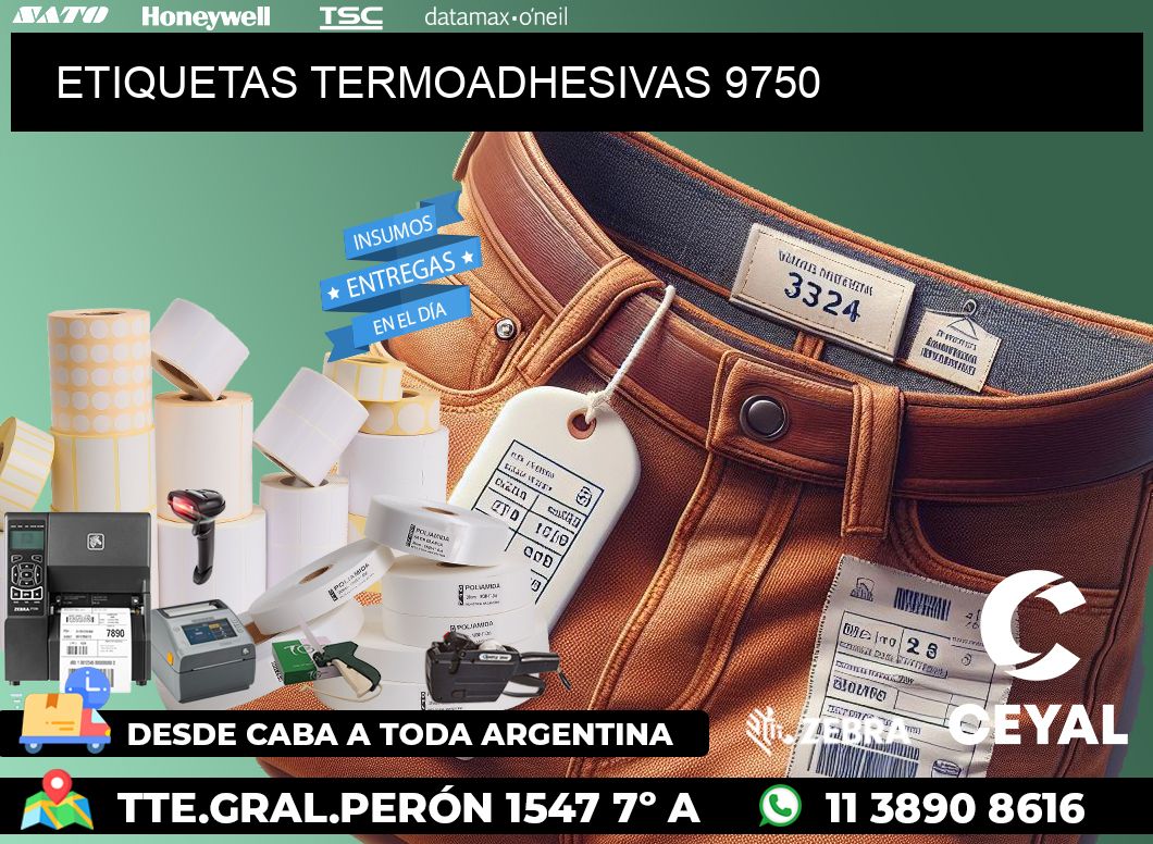 ETIQUETAS TERMOADHESIVAS 9750