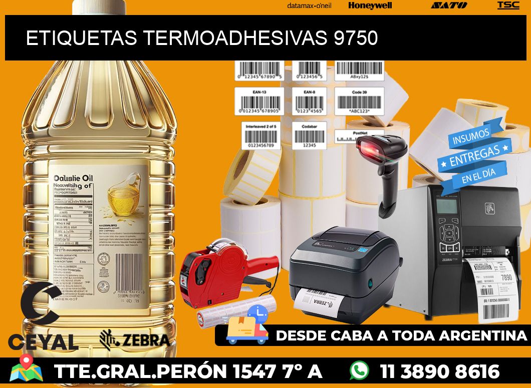 ETIQUETAS TERMOADHESIVAS 9750