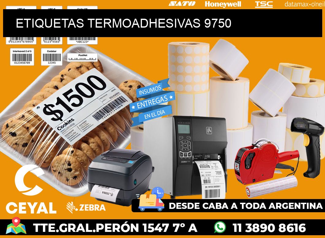 ETIQUETAS TERMOADHESIVAS 9750