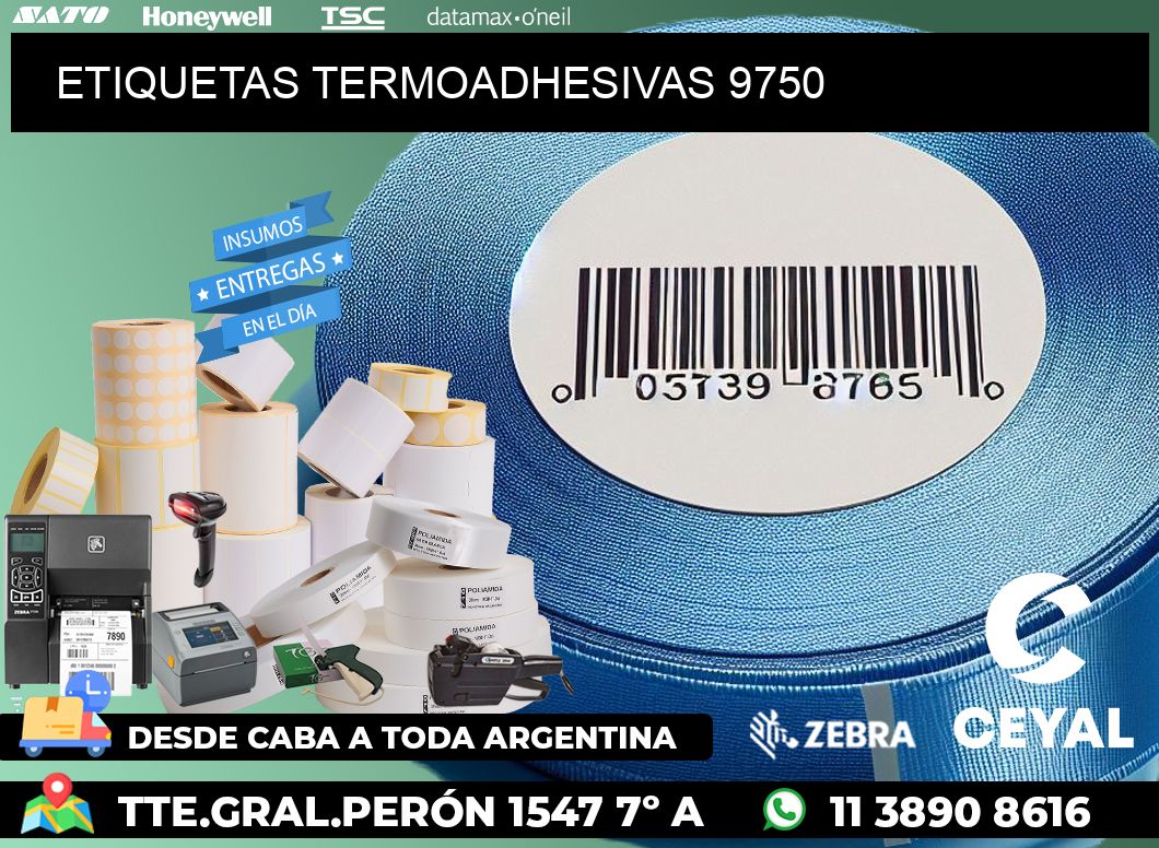 ETIQUETAS TERMOADHESIVAS 9750