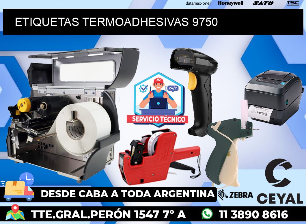 ETIQUETAS TERMOADHESIVAS 9750