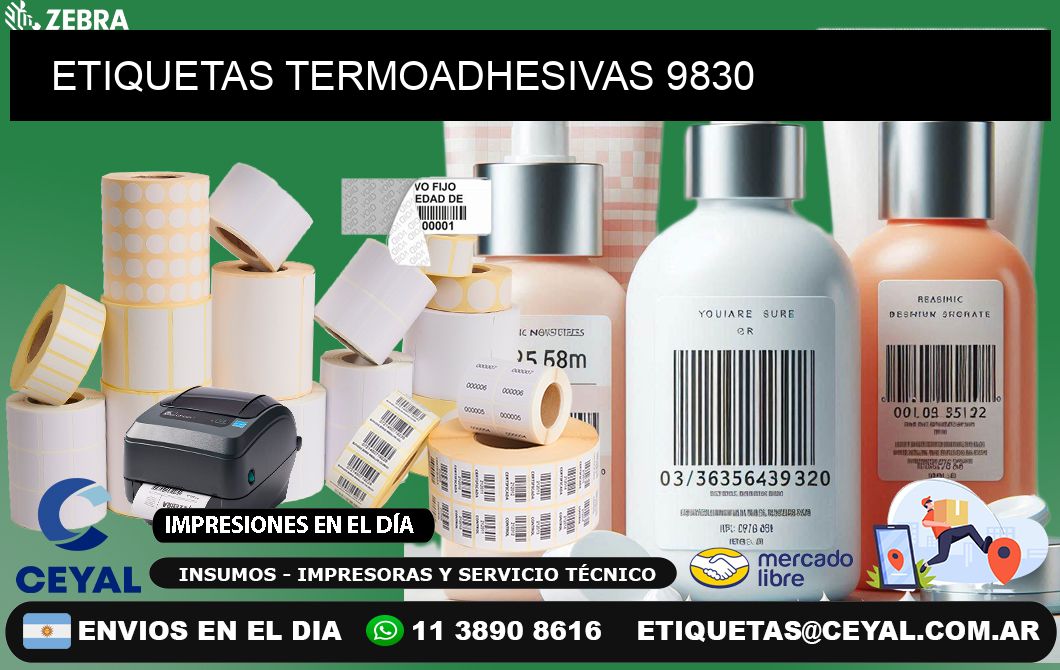 ETIQUETAS TERMOADHESIVAS 9830