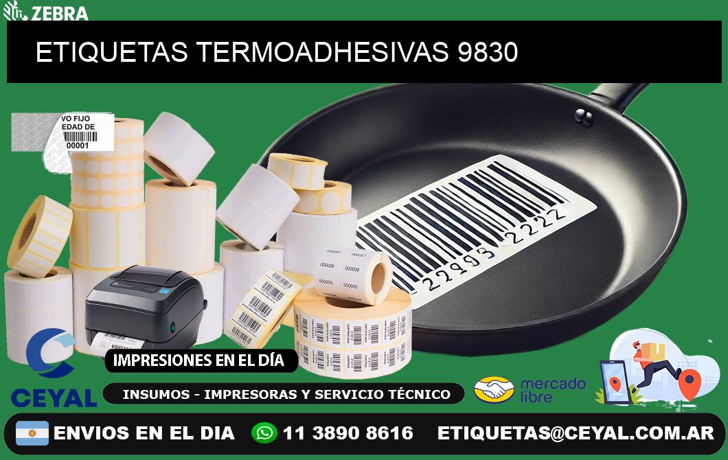 ETIQUETAS TERMOADHESIVAS 9830