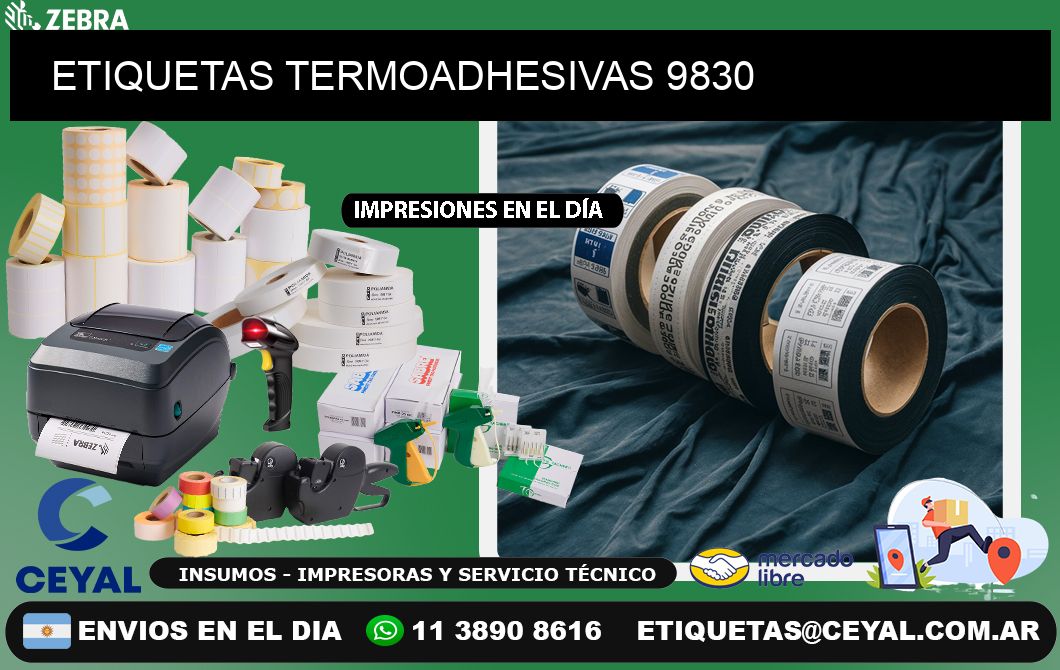 ETIQUETAS TERMOADHESIVAS 9830