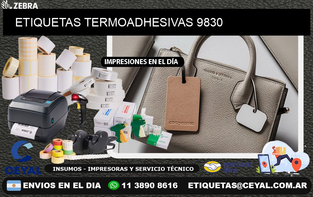 ETIQUETAS TERMOADHESIVAS 9830