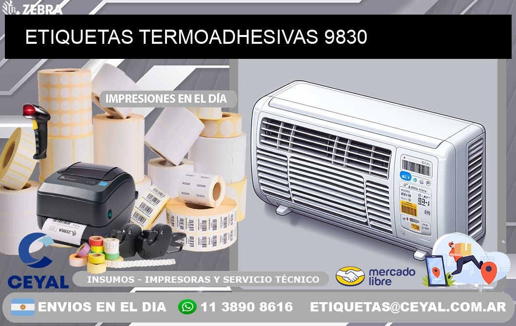 ETIQUETAS TERMOADHESIVAS 9830