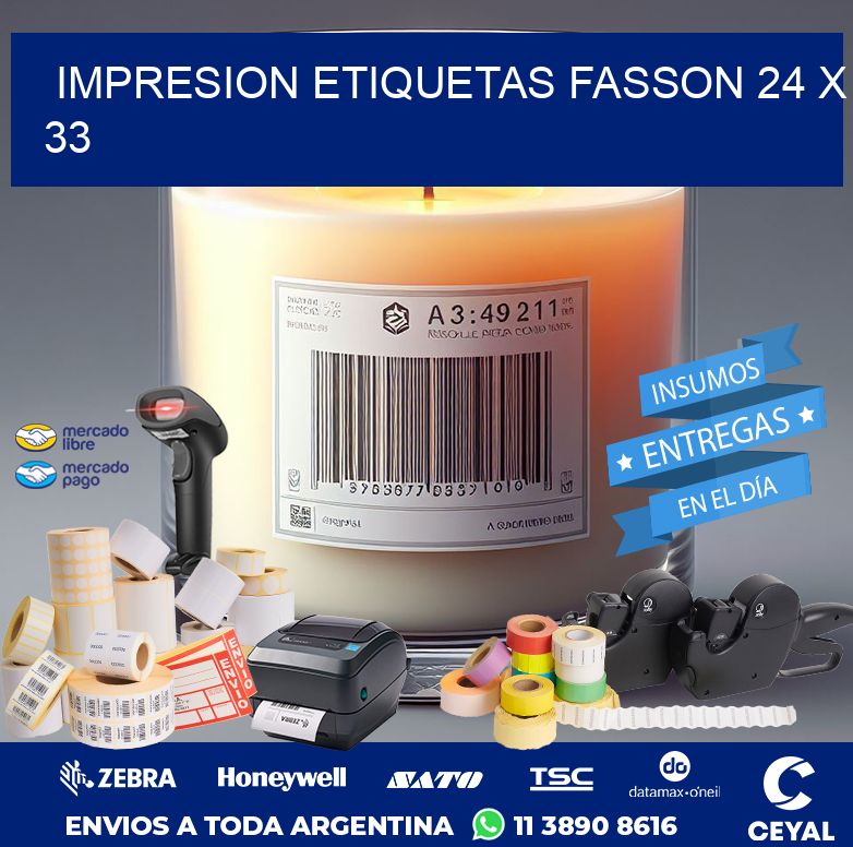 IMPRESION ETIQUETAS FASSON 24 x 33