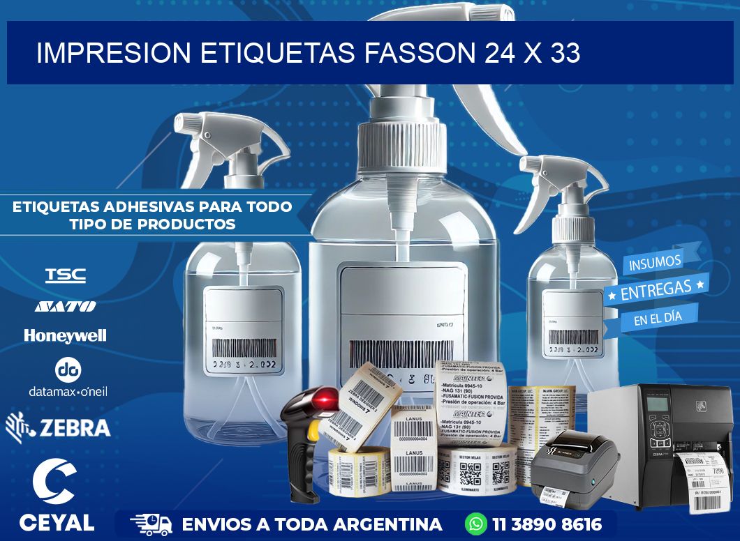 IMPRESION ETIQUETAS FASSON 24 x 33