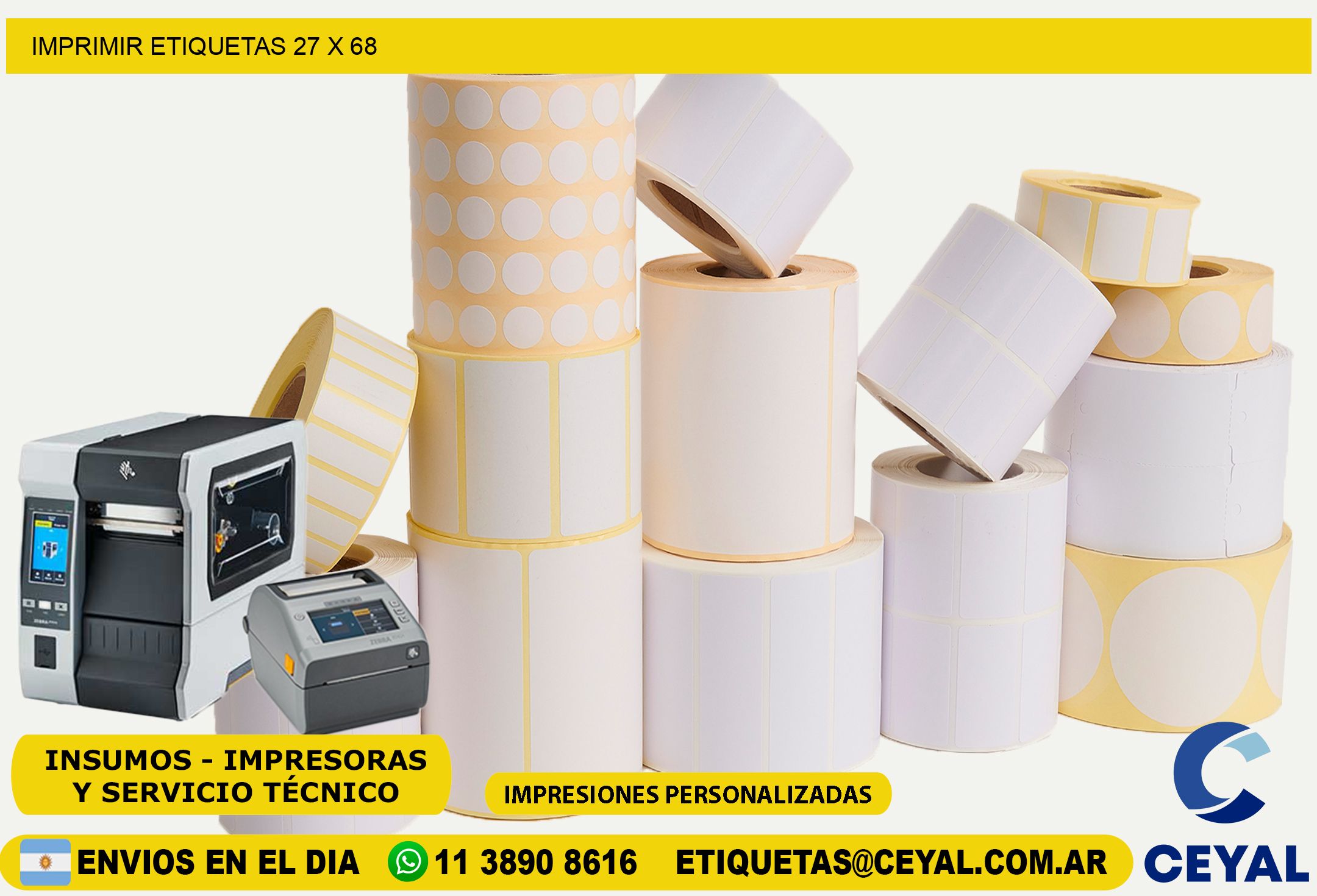 IMPRIMIR ETIQUETAS 27 x 68