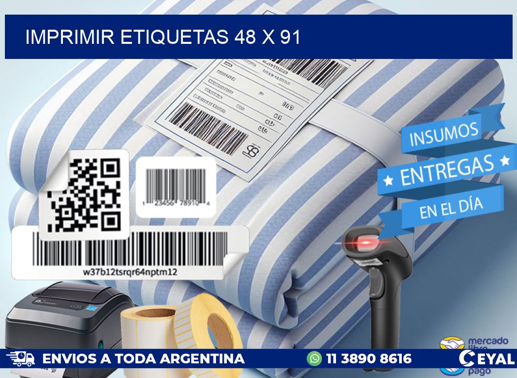 IMPRIMIR ETIQUETAS 48 x 91