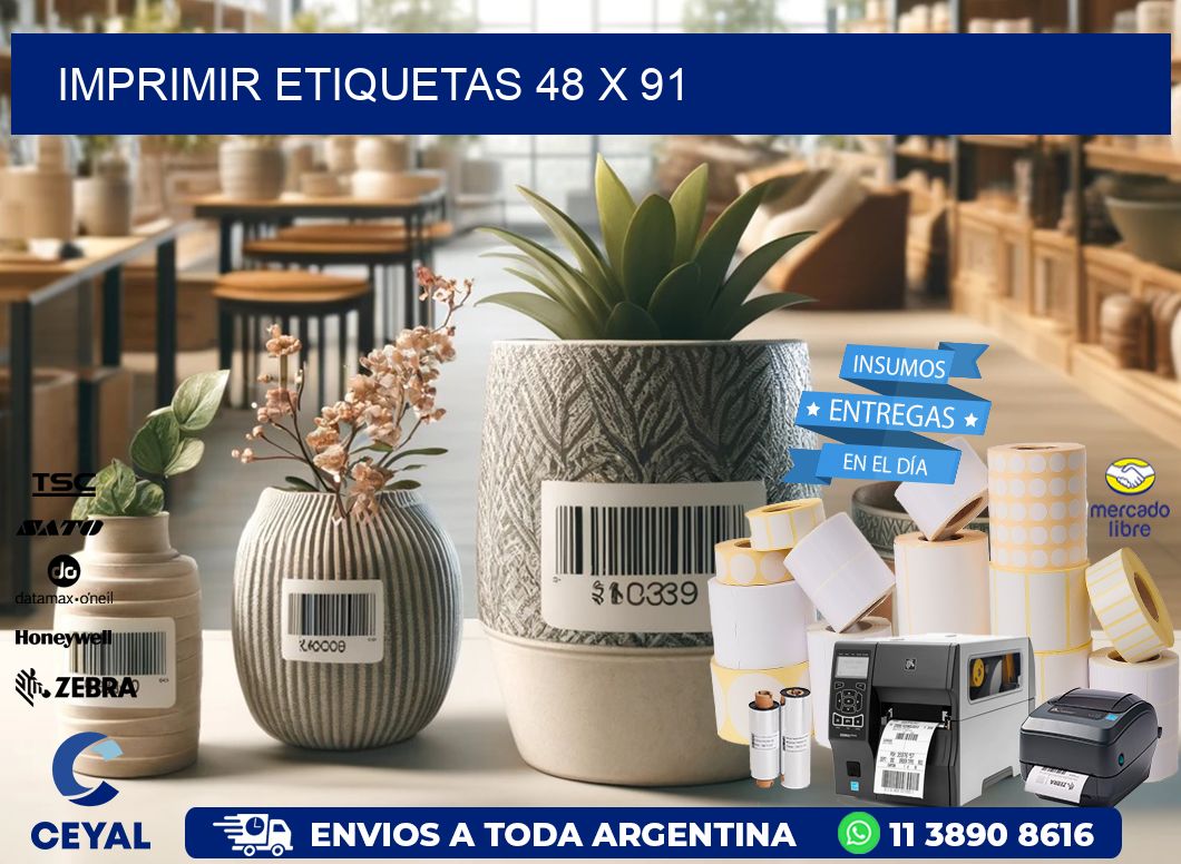 IMPRIMIR ETIQUETAS 48 x 91