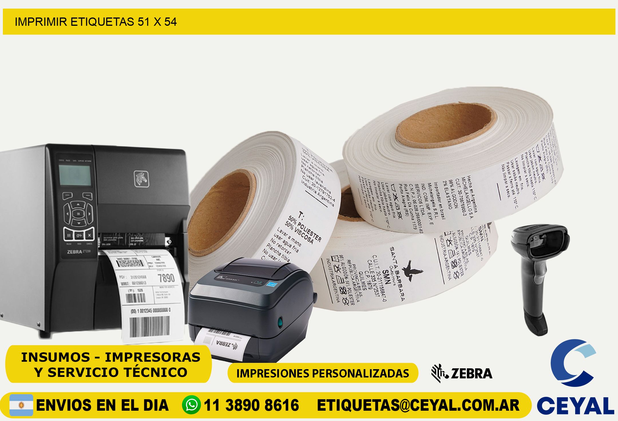 IMPRIMIR ETIQUETAS 51 x 54