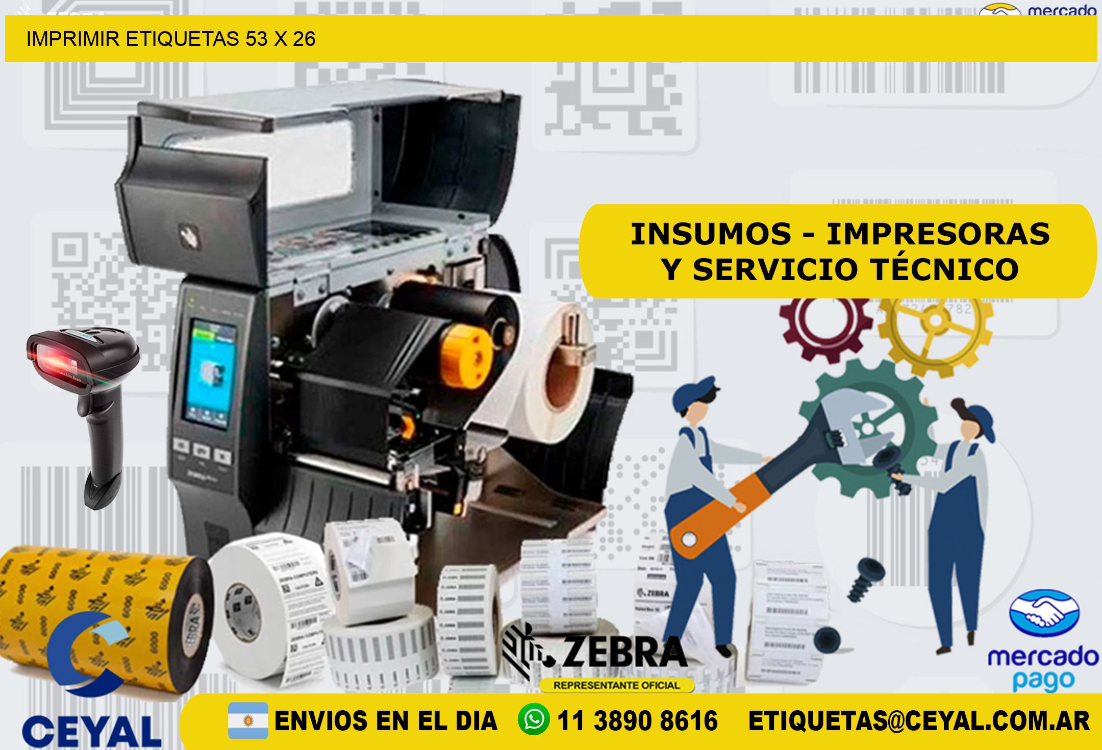IMPRIMIR ETIQUETAS 53 x 26