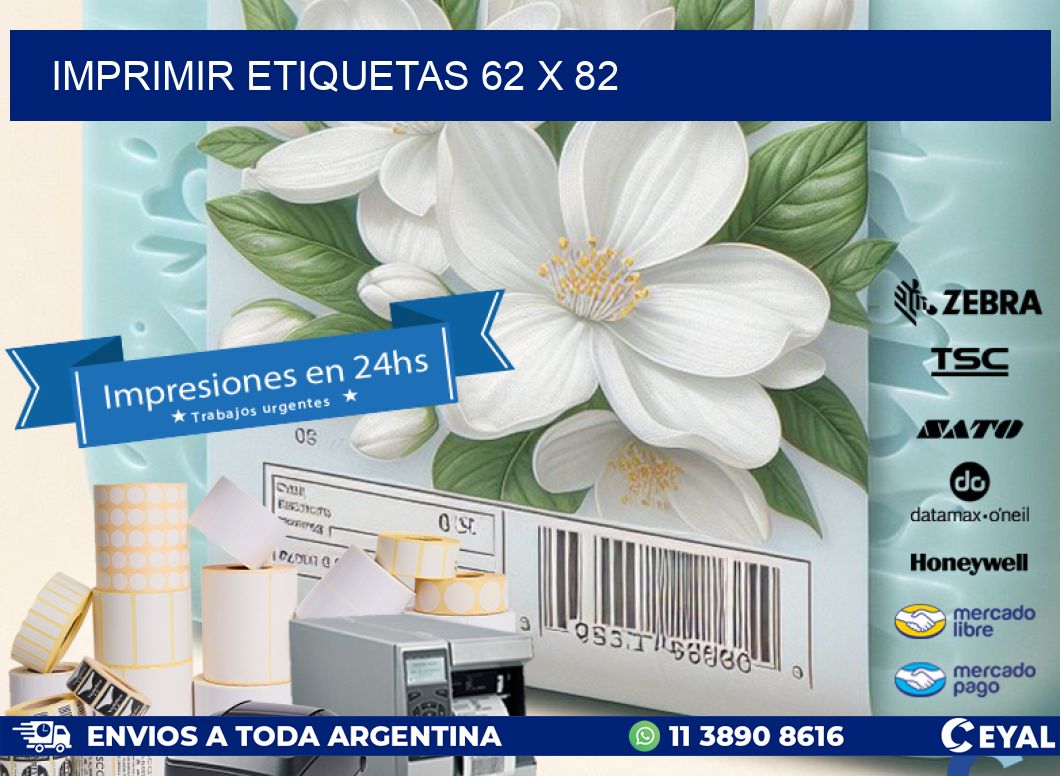 IMPRIMIR ETIQUETAS 62 x 82
