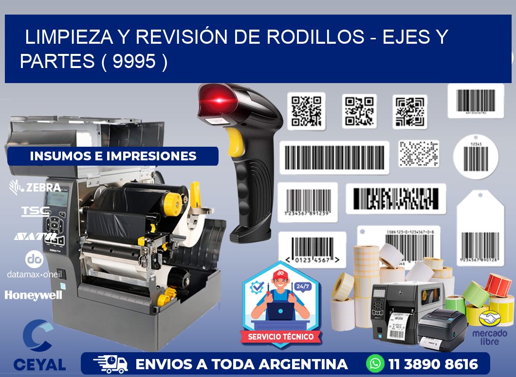 LIMPIEZA Y REVISIÓN DE RODILLOS - EJES Y PARTES ( 9995 )