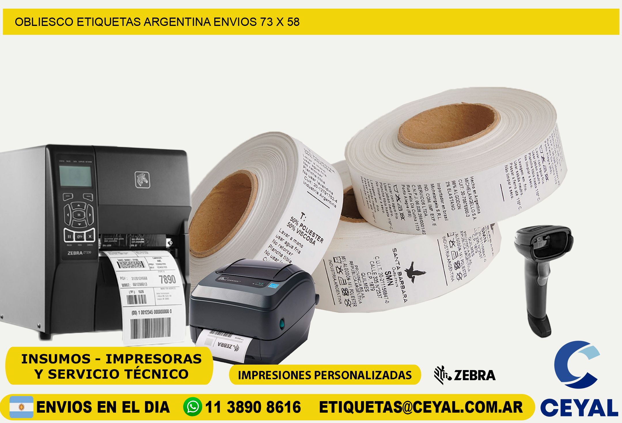 OBLIESCO ETIQUETAS ARGENTINA ENVIOS 73 x 58