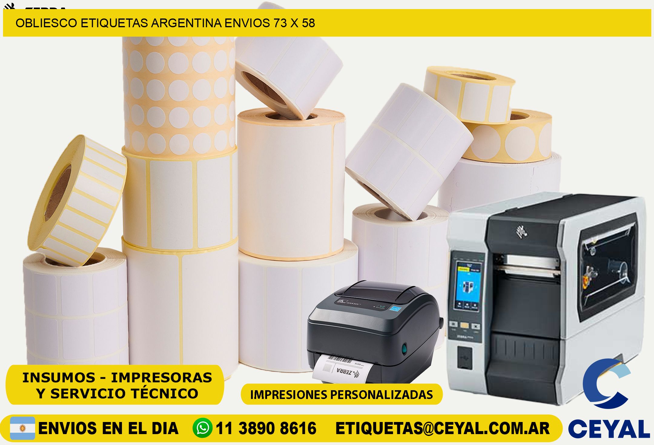 OBLIESCO ETIQUETAS ARGENTINA ENVIOS 73 x 58