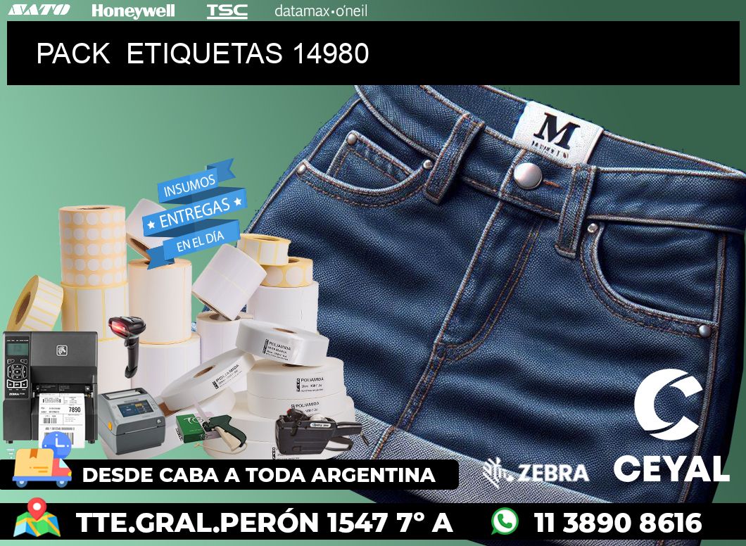 PACK ETIQUETAS 14980