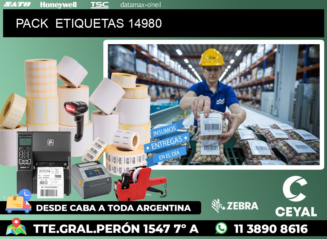 PACK ETIQUETAS 14980