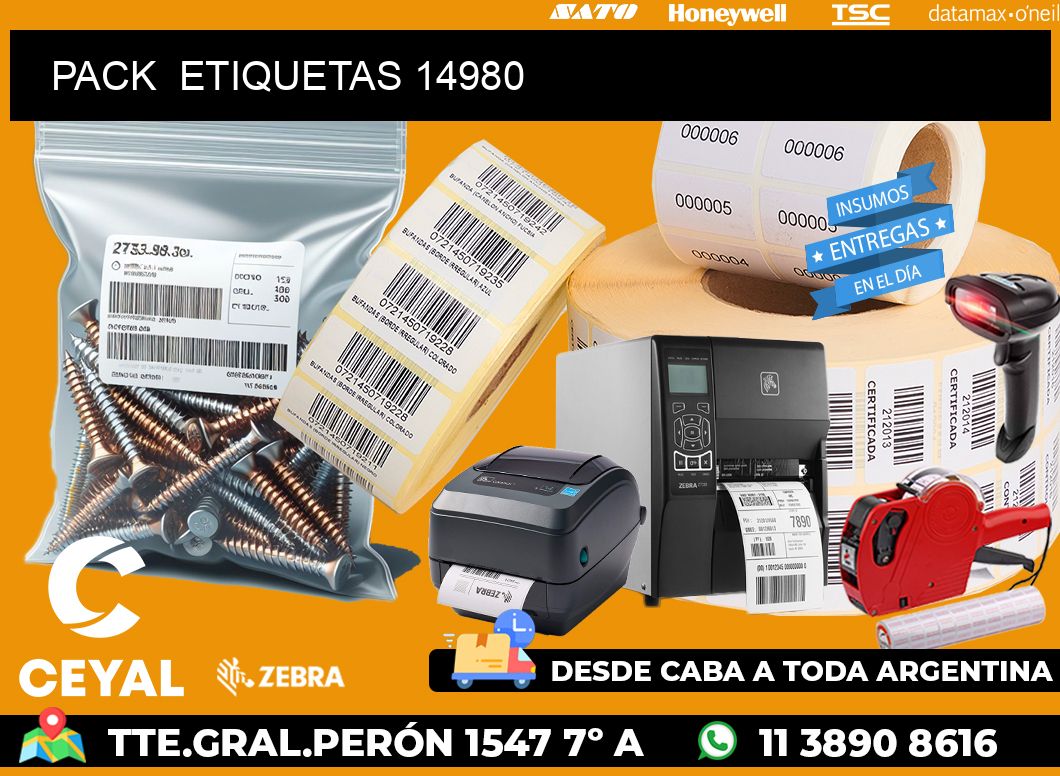 PACK ETIQUETAS 14980