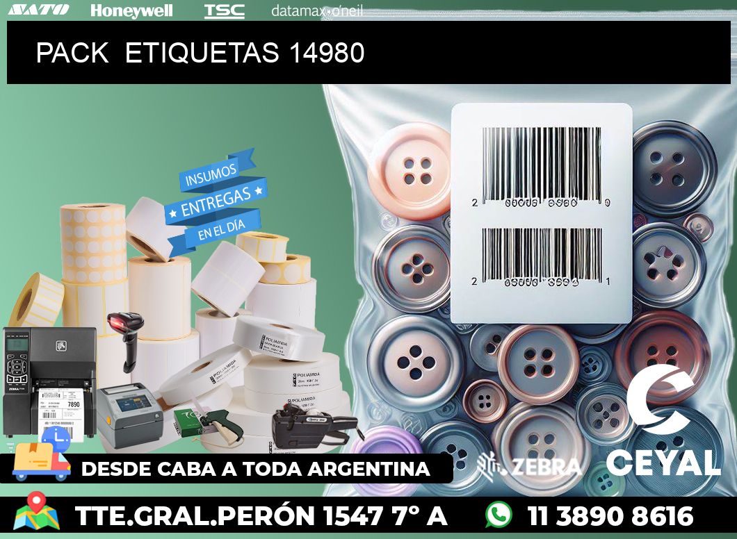 PACK ETIQUETAS 14980