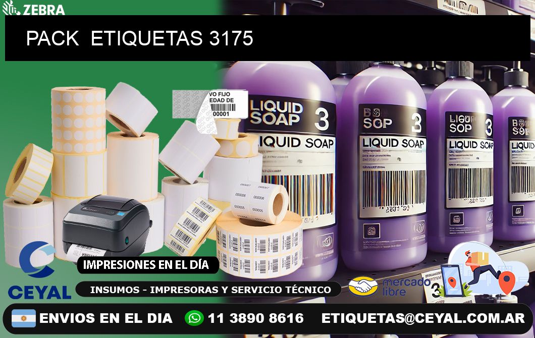 PACK ETIQUETAS 3175