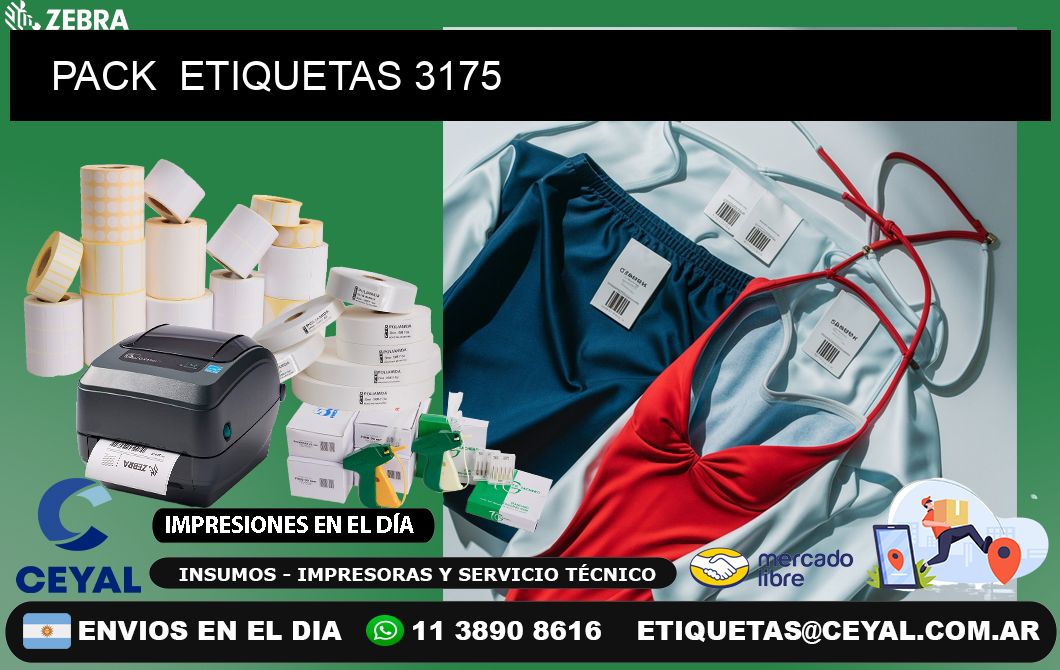 PACK ETIQUETAS 3175