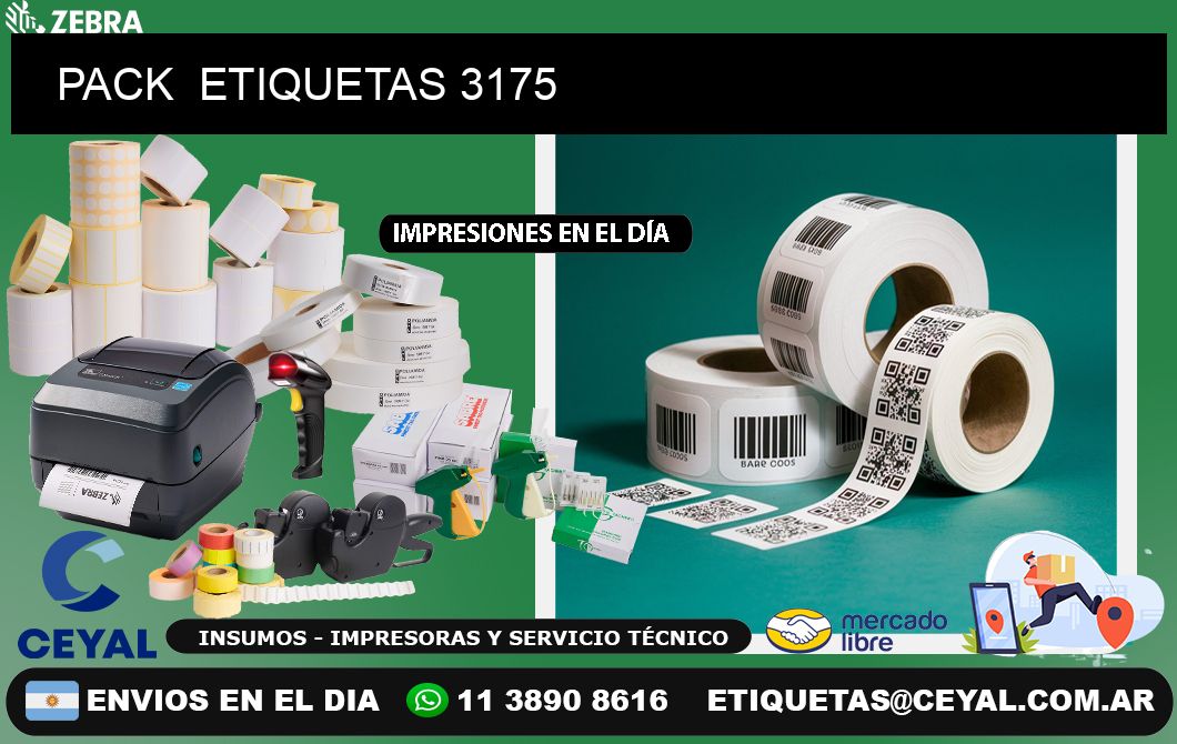 PACK ETIQUETAS 3175