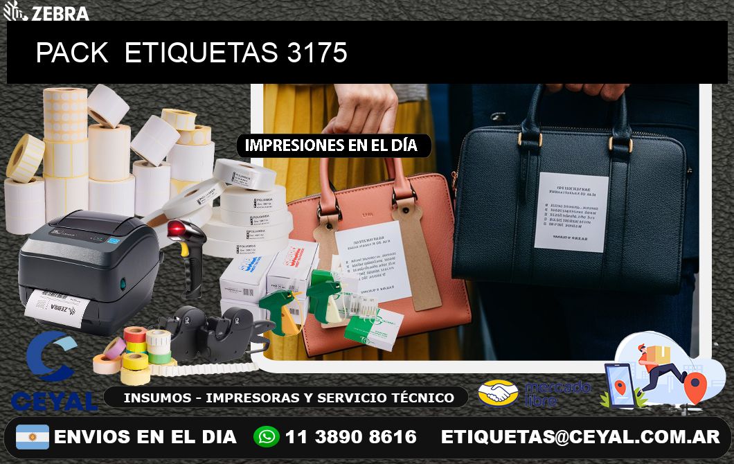 PACK ETIQUETAS 3175