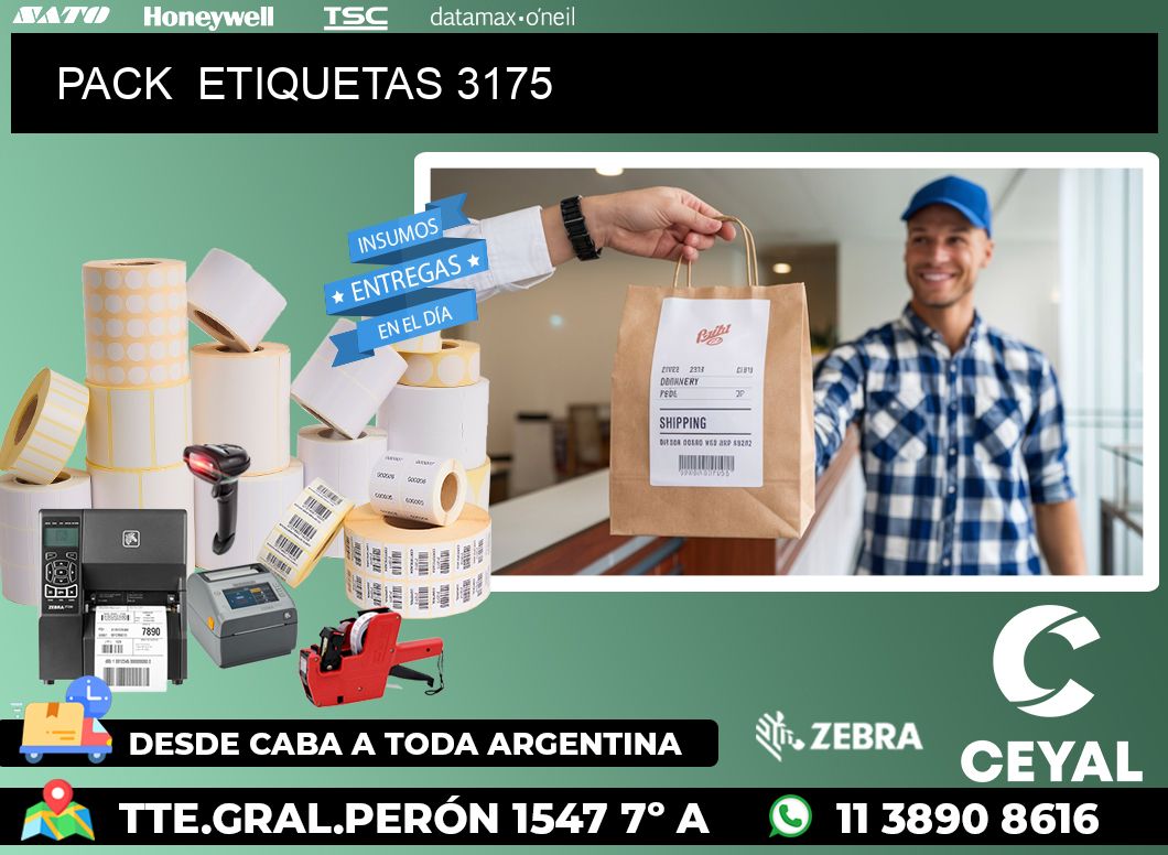 PACK ETIQUETAS 3175