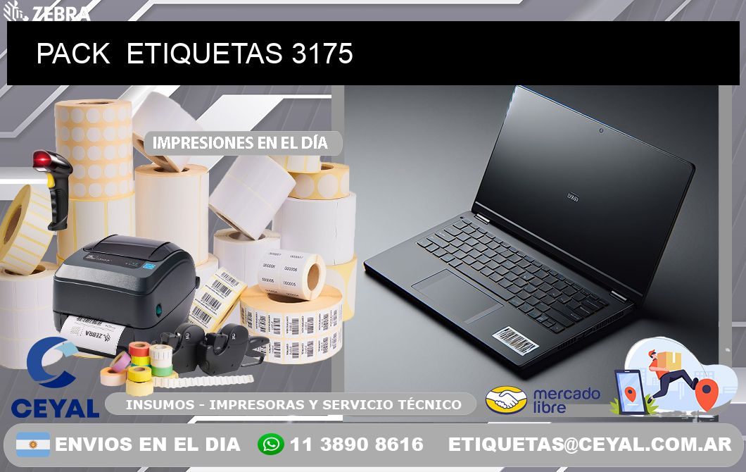 PACK ETIQUETAS 3175