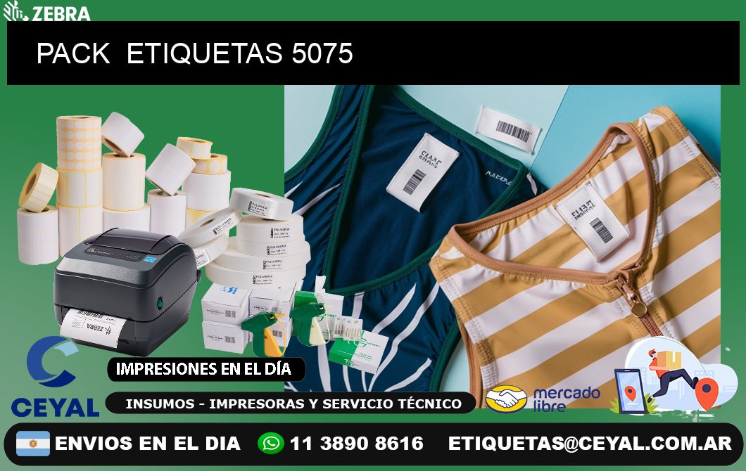 PACK  ETIQUETAS 5075