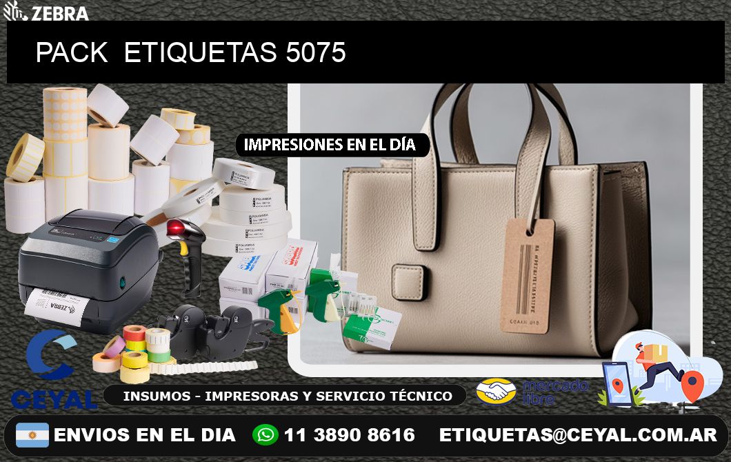 PACK  ETIQUETAS 5075