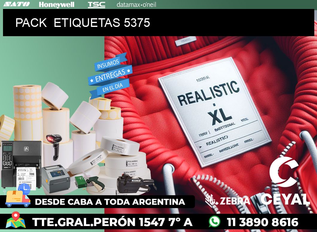 PACK  ETIQUETAS 5375