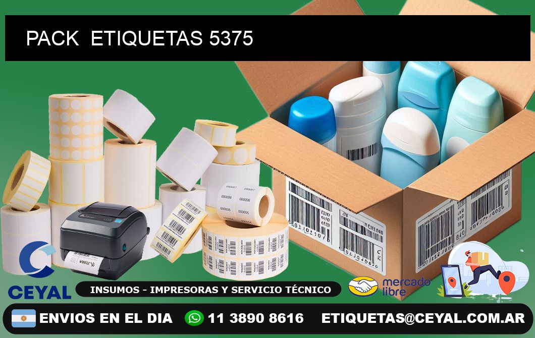 PACK  ETIQUETAS 5375