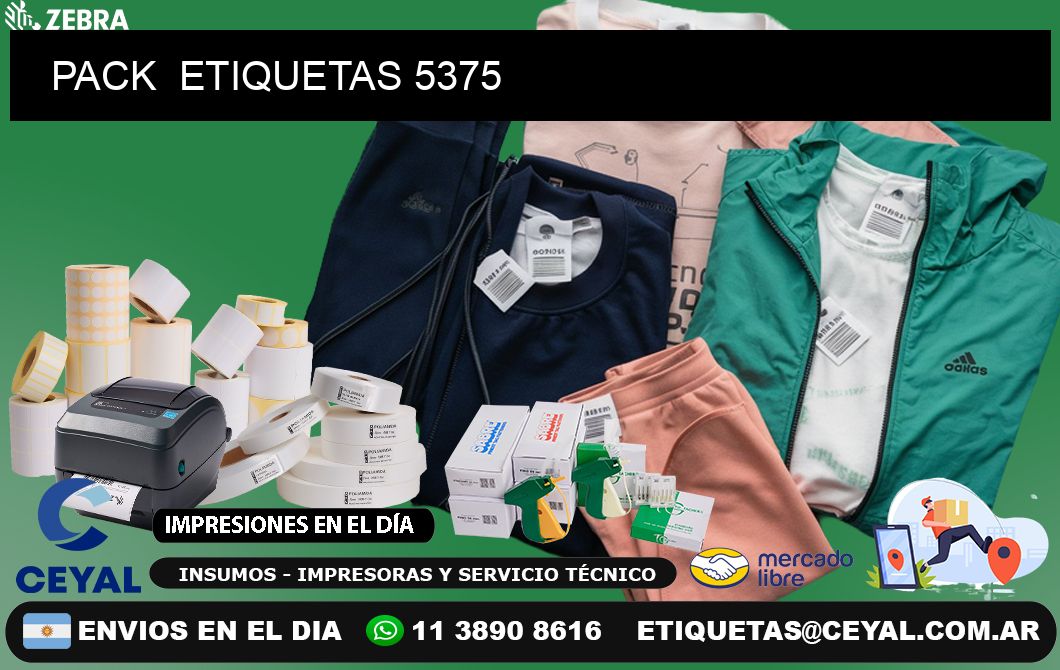 PACK  ETIQUETAS 5375