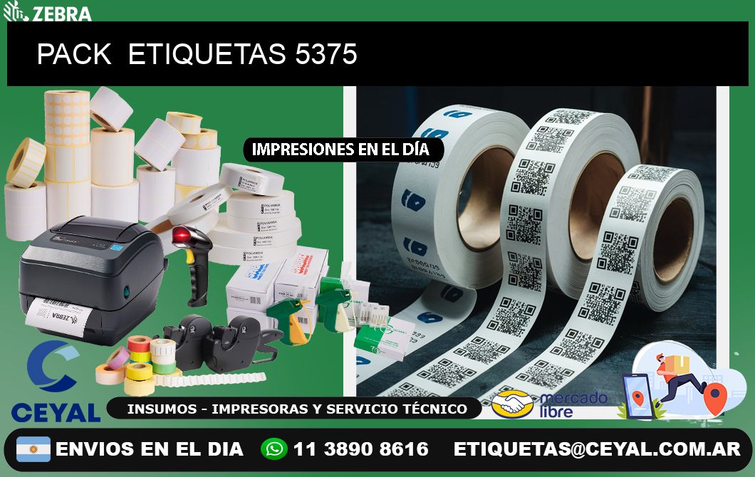 PACK  ETIQUETAS 5375